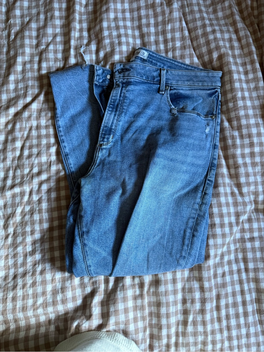 Abercrombie & Fitch Straight Leg Jeans - Medium Blue Wash